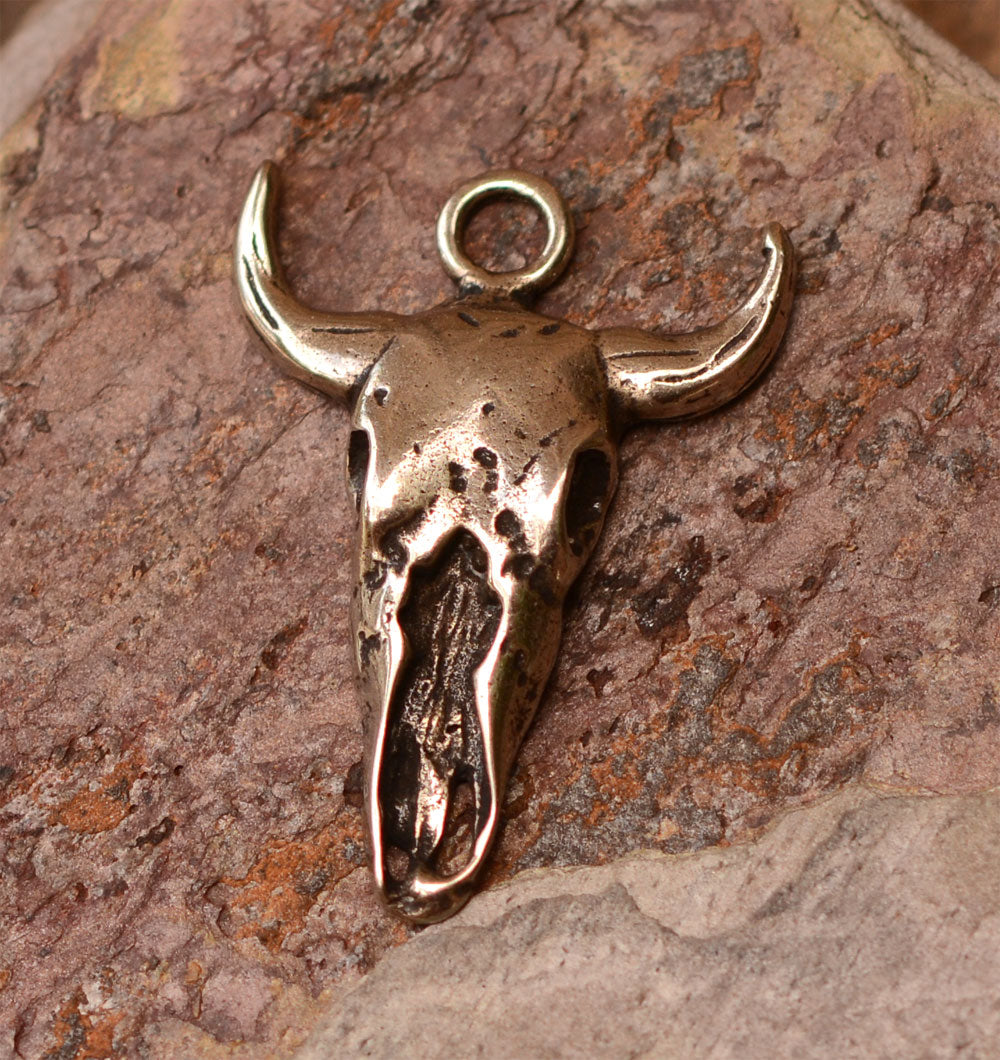 Steer Skull in Sterling Silver, SS-38