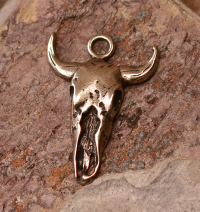 Steer Skull in Sterling Silver, SS-38