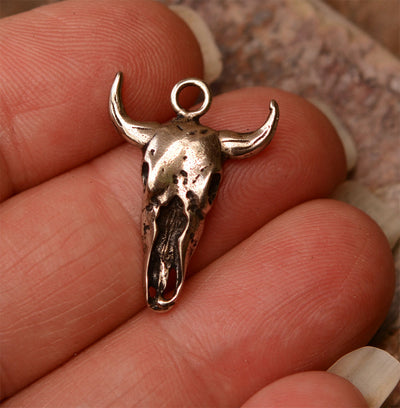 Steer Skull in Sterling Silver, SS-38