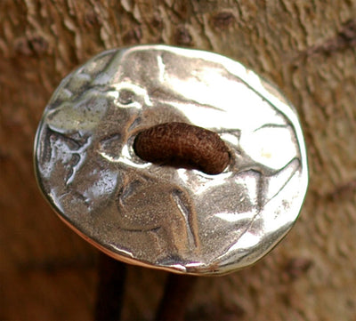 Button for 1.2mm Cord in Sterling Silver, SS-265A