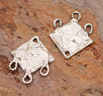 Diamond Shape Earring Findings, SS-734 (PAIR)