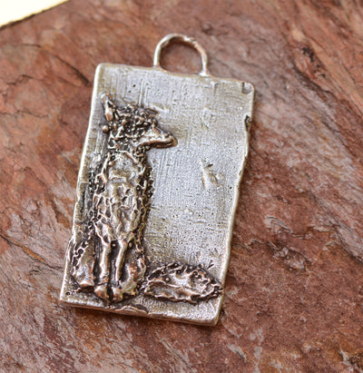 Artisan Fox Pendant in Sterling Siver