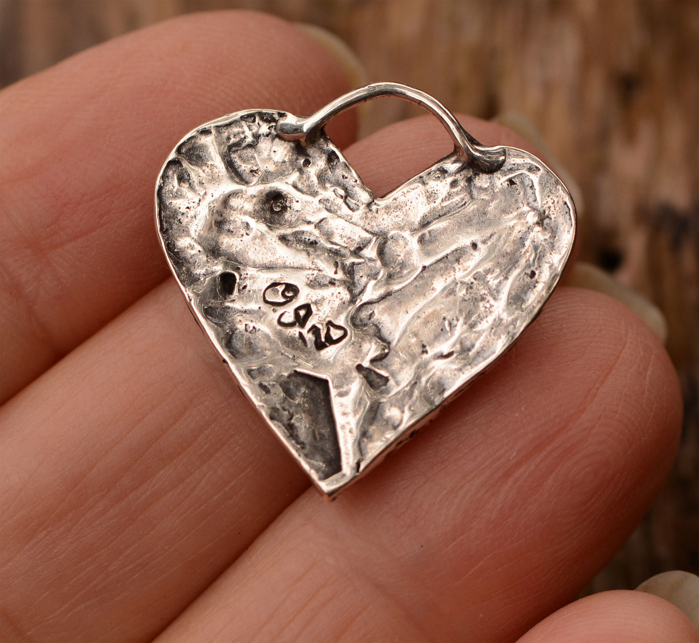 Wave Heart, Small Pendant, CatD-888