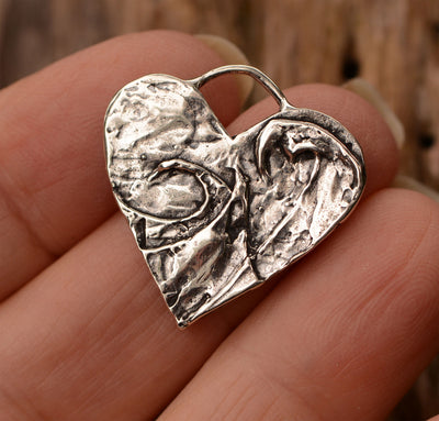 Wave Heart, Small Pendant, CatD-888