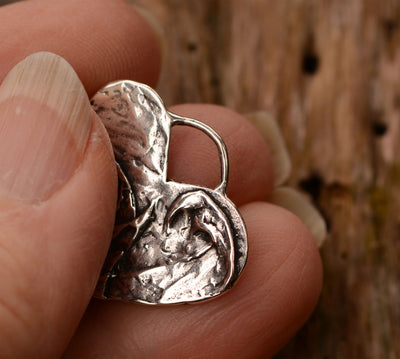 Wave Heart, Small Pendant, CatD-888