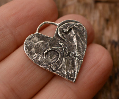 Wave Heart, Small Pendant, CatD-888