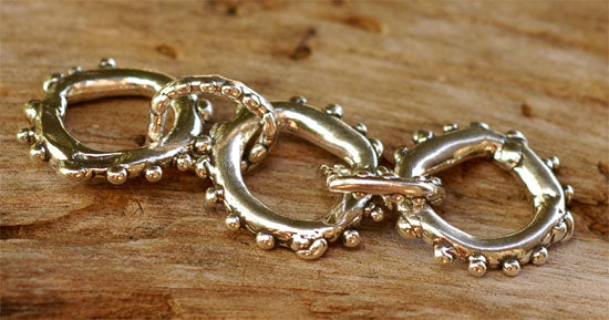 Bumpy Jump Rings, SS-2 (Set of 2)