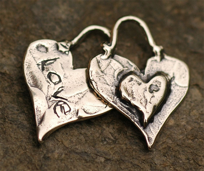 Layered Heart Charm, CatD-208