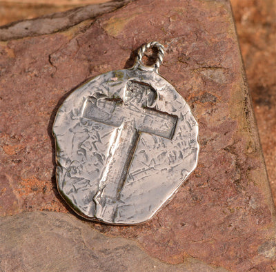 Rustic Cross Pendant, SS-776