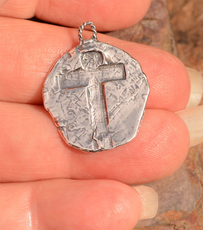 Rustic Cross Pendant, SS-776