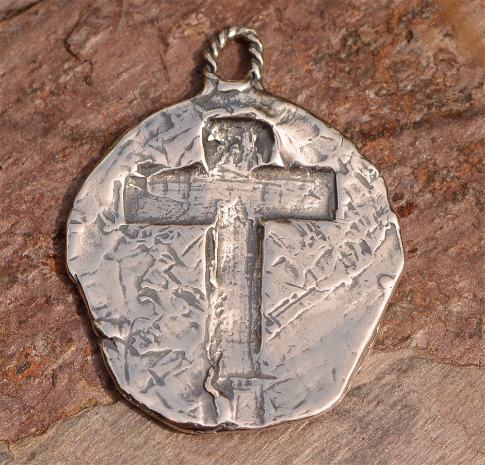 Rustic Cross Pendant, SS-776