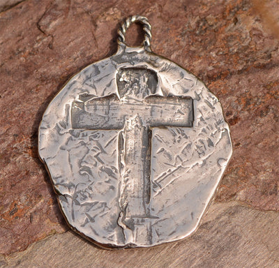 Rustic Cross Pendant, SS-776